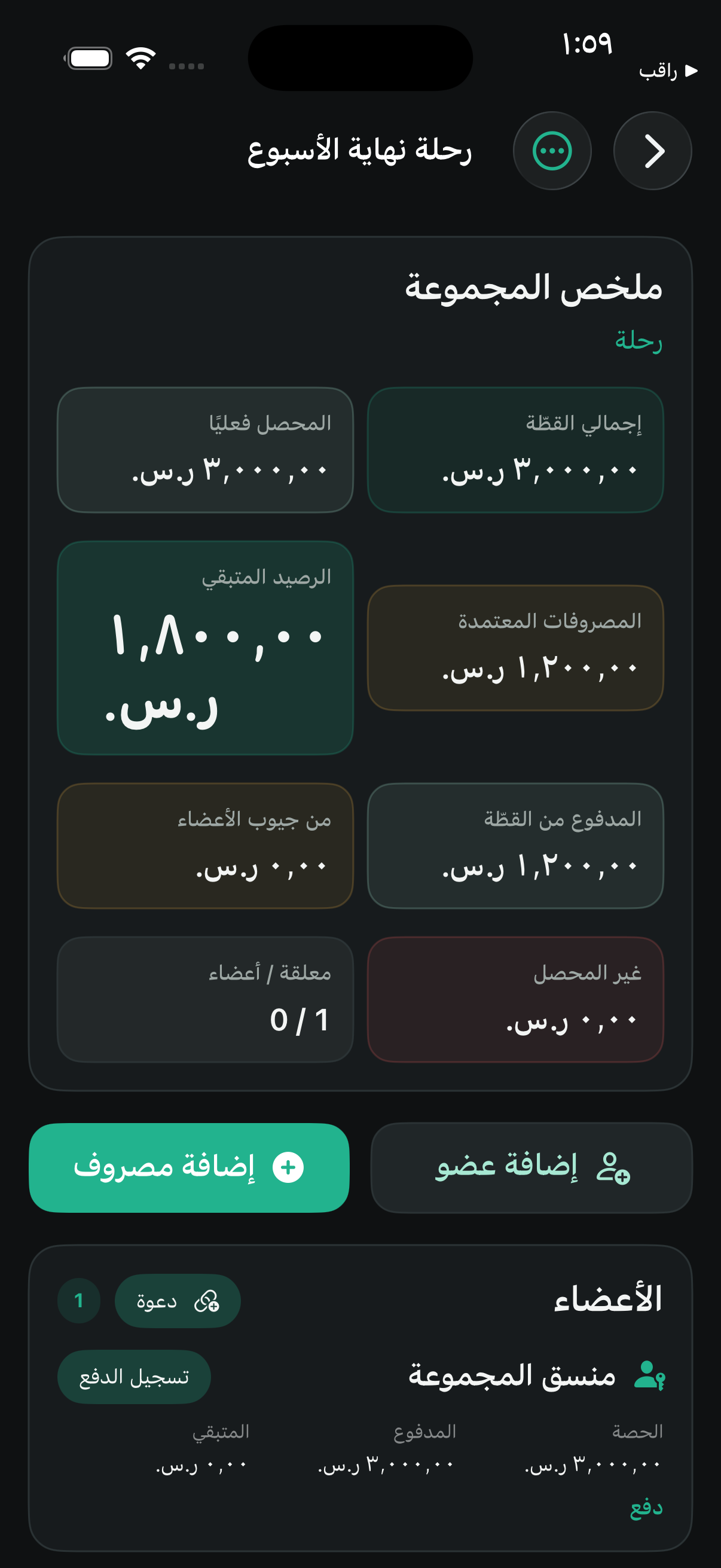 ملخص المجموعة